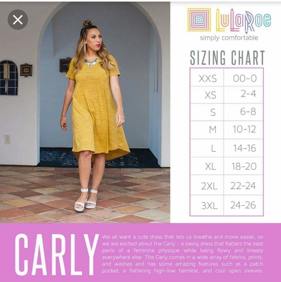 LuLaRoe blue & green Carly dress - size xs - Picture 6 of 7